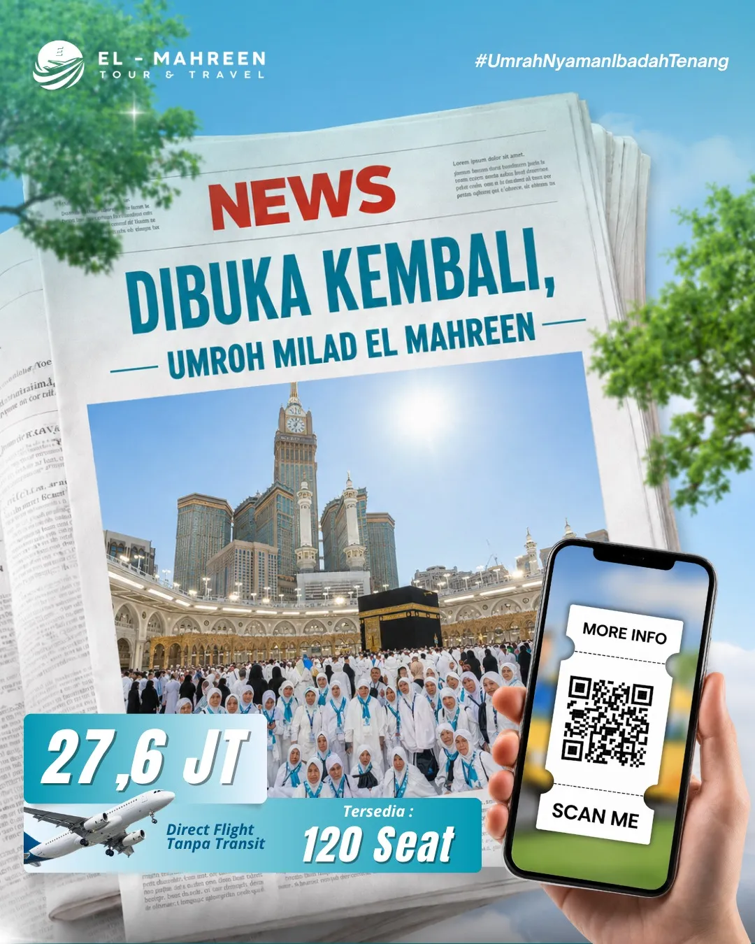 perjalanan jamaah umroh elmahreen tour